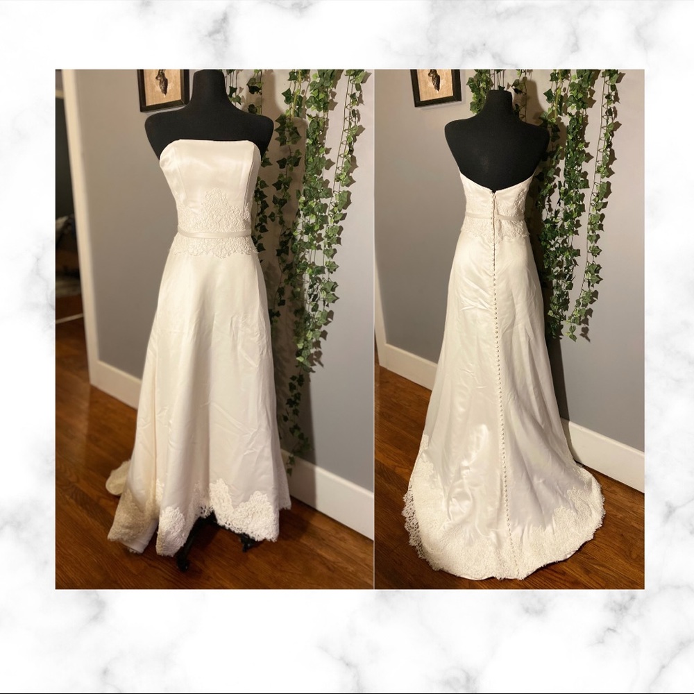 Paloma Blanca Blue Bird Wedding Gown